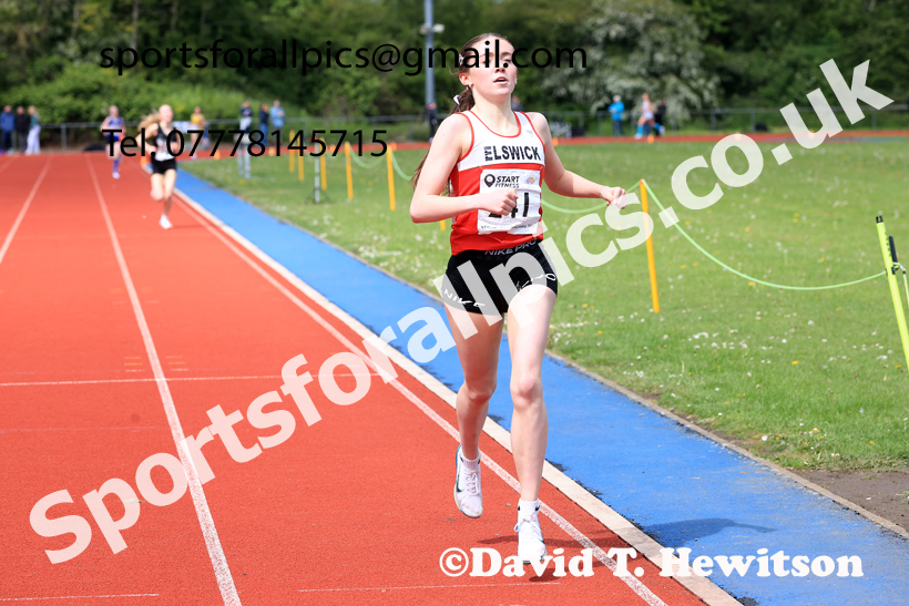 1500 metres, 2026 North Eastern Track and Field Champs, Shildon, County Durham. Photo: David T. Hewitson/Sports for All Pics